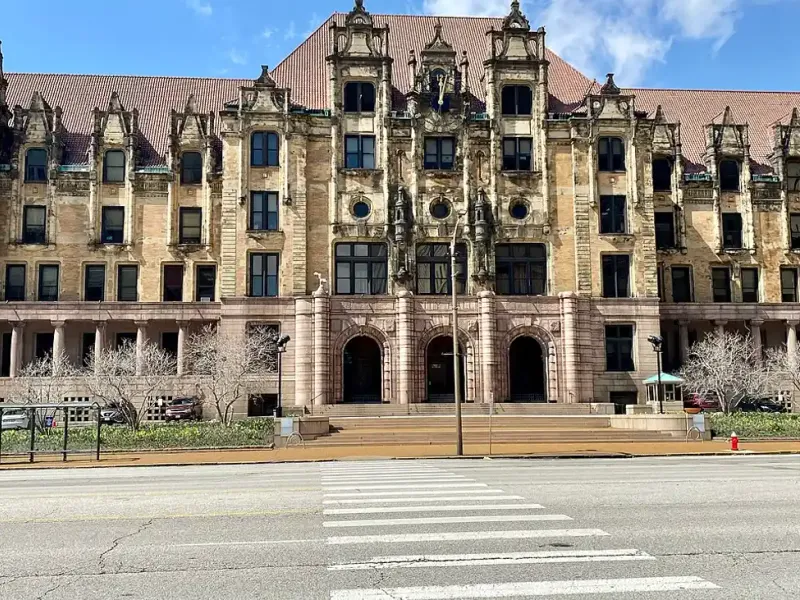 Institutional government building exterior